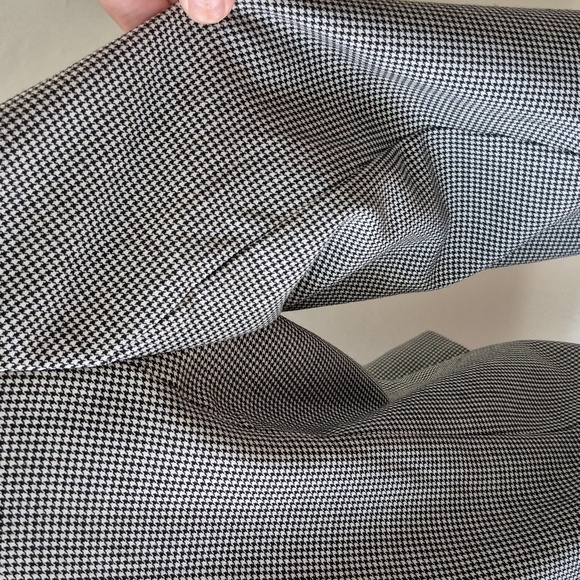 Jones New York Blazer  Black & White Hounds-tooth Long Sleeve Suit Jacket Sz 12P - Picture 10 of 14
